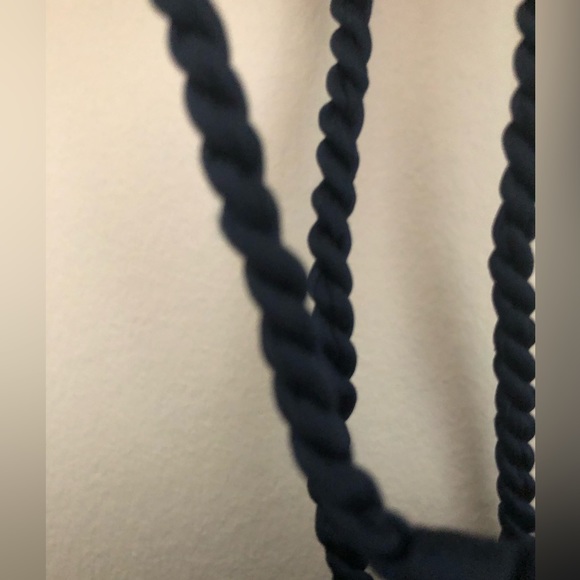 NWT Gap navy blue halter tie neck dress - Picture 5 of 8